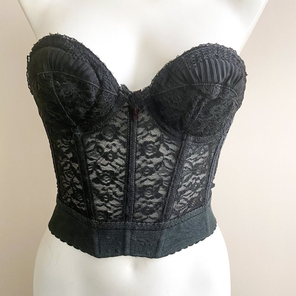 Black 1950s Lace Bustier